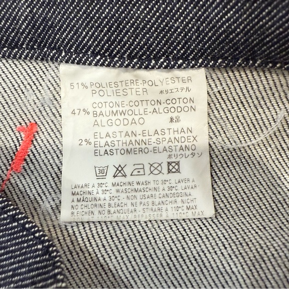 Y2K Vintage DIESEL Denim Flare Pants Side AnkleSlits Womens 28 Gray/Pink Accents - Picture 10 of 12